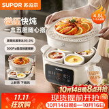 苏泊尔（SUPOR）电炖锅  隔水炖锅炖汤盅煲汤锅 燕窝炖盅婴儿煮粥 电炖盅4.5L家用上蒸下炖微压电炖锅DZ25YC891