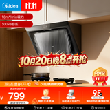 美的（Midea）抽吸排油烟机 家用大吸力侧吸式油烟机上门安装以旧换新出租房屋脱排烟机CXW-200-J30