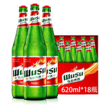 乌苏啤酒（wusu）夺命劲大乌苏精酿醇厚黄啤红乌苏小麦白黑啤瓶新疆特产酷爽啤酒 乌苏啤酒（红标）620ml*18瓶