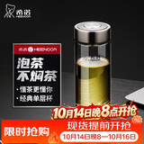 希诺玻璃杯单层加厚大容量家用办公泡茶杯子男车载水杯XN-6017L 530mL