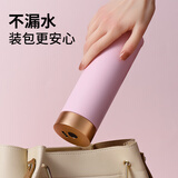 eno 纯钛指纹开盖水杯保温杯女大容量水杯男高档泡茶杯子生日送礼 樱花粉 礼盒包装 支持定制 450ml