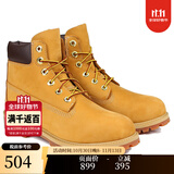 添柏岚（Timberland）女鞋户外经典款高帮大黄靴12909W宽版 小麦色 36 (US4)