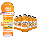 宾得宝（Bundaberg）含气蜜桃汁饮料 375ml*6玻璃瓶装 澳州网红秋日旅游果汁气泡水