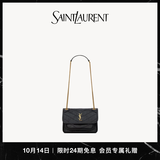 YSL圣罗兰 女士NIKI迷你复古皮革手袋ysl包包女包 黑色金链 U