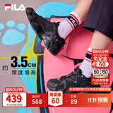 斐乐猫爪4丨FILA老爹鞋夏季女鞋男鞋黑色鞋子运动鞋休闲鞋厚底增高鞋 【女款】黑-BK 37.5