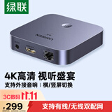 绿联手机无线投屏4K高清视频同屏器HDMI传输接收器适用苹果华为小米手机电脑接电视显示器投影仪25480