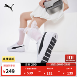 彪马（PUMA）小白鞋|增高厚底休闲板鞋女款秋冬运动鞋SKYE 374764 白-黑色-02 35.5