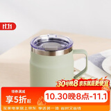 乐扣乐扣（LOCK&LOCK）遇见咖啡杯保温桌面杯男女情侣水杯子390ML薄荷绿LHC4218MIT