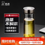 希诺玻璃杯单层加厚大容量家用办公泡茶杯子男车载水杯XN-6017L 530mL