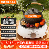 苏泊尔（SUPOR）迷你电陶炉煮茶器煮茶炉煮茶壶养生围炉煮茶茶艺炉泡茶家用办公白茶不挑器具SW-DTL01