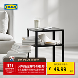 宜家（IKEA）KNARREVIK科纳列维克收纳床边桌家用落地搁架床头置物架 黑色