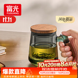 富光泡茶杯茶水分离耐热高硼硅玻璃办公室喝茶水杯子男女士花茶公道杯