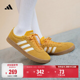 adidas「T头鞋」VL COURT CLASSIC板鞋德训鞋男女阿迪达斯轻运动 黄色/亮白/汉玉白（推荐女生选小半码）   37