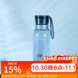 乐扣乐扣（LOCK&LOCK）夏季运动水杯简约塑料杯户外便携水壶男女学生杯子蓝色350ML