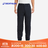 迪卡侬（DECATHLON）户外运动时尚休闲裤长裤工装男秋摇粒绒抓绒加绒保暖裤SOL 摇粒绒内里 - 经典黑 L