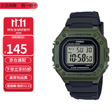 卡西欧（CASIO）卡西欧手表小方块防水数显电子表狂飙安欣同款男女学生运动手表 W-218H-3A