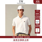 Teenie Weenie Men小熊男装春夏新款短袖男美式凉感网眼舒适纯色刺绣Polo衫上衣 白色 S