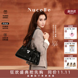 纽芝兰（NUCELLE）Angelababy同款牛皮寻梦法棍包26新款通勤单肩托特包包女士礼物