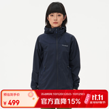 mont·bell 户外风衣女款春夏防晒防风连帽夹克外套 1103246 NV24海军蓝24 M