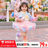 南木熊儿童TUTU裙女童半身裙蓬蓬裙2026新款宝宝公主裙网纱裙舞蹈突突裙 粉色彩虹tutu裙110cm【建议100cm/40斤左右】