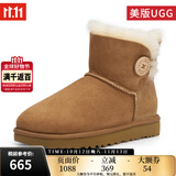UGG美版 秋冬季女士雪地靴防水防污短靴 1016422  秋冬款 栗子棕色 36