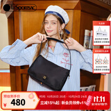 LeSportsac乐播诗新款包包女包斜挎包质感通勤腋下包单肩包生日礼物 黑色