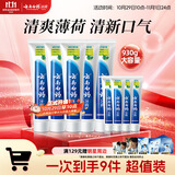 云南白药牙膏经典系列护龈固齿减少牙垢清新口气薄荷组合套装150g*5+45g*4