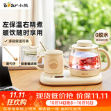 小熊（Bear）迷你养生壶 办公室烧水壶电水壶煮茶壶 保温杯垫多功能花茶壶煮水壶0.8升 YSH-D08D3