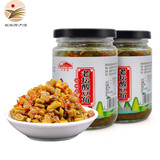 花桥 香辣酸爽酸笋老坛豆角 螺蛳粉桂林米粉配菜酱菜 拌饭面清粥小菜 酸豆角2瓶（220g/瓶）