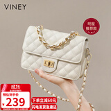 viney【何泓姗同款】牛皮斜挎包包女包链条包生日礼物高级感送女友老婆