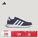 adidas RUN 60s 2.0复古休闲舒适跑步鞋男女阿迪达斯官方轻运动 牛仔蓝/白   41