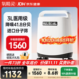 氧精灵3L升医用便携制氧机老人孕妇氧气机家用吸氧机带雾化