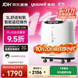 鱼跃3升医用分子筛制氧机舒适氧疗无线遥控制氧带雾化8F-3AW