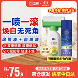 立邦荷净墙面修补膏滚筒漆自喷漆翻新清洁修复内墙乳胶漆500g&220ml