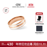 丹尼尔惠灵顿（DanielWellington）dw戒指女保价11.11陶瓷白玫瑰金50号情侣戒指DW040送女友