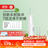 米家小米立式冲牙器洗牙器水牙线 F300烟纱白创新散射脉冲4档模式牙齿冲洗器生日节日礼物