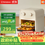 西屋（Westinghouse）空气炸烤箱一体机不用翻面可视化空气炸锅多功能家用12升大容量炸锅 WKX12A21