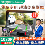 誉霸货车监控倒车影像12V24V收割机卡客车载显示器高清夜视防水摄像头