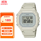 卡西欧（CASIO）手表男复古小方块运动防水学生男女f91w系列手表W-218HC-8A