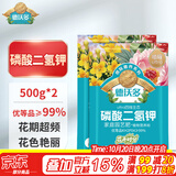 德沃多正品99%磷酸二氢钾500g*2花肥磷钾肥蔬菜花卉肥盆栽水溶肥