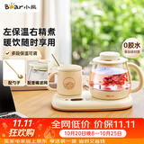 小熊（Bear）迷你养生壶 办公室烧水壶电水壶煮茶壶 保温杯垫多功能花茶壶煮水壶0.8升 YSH-D08D3