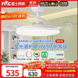 雷士（NVC）LED照明吊扇灯一体风扇灯智控客厅智能全光谱三防42寸60瓦1级能效