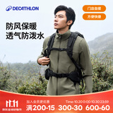 迪卡侬（DECATHLON）男士夹克软壳男士夹克男加绒软壳衣男抓绒保暖防风防泼水MT100 军绿色 L