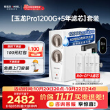 安吉尔家用净水器直饮净水机【玉龙Pro1200G+5年滤芯】套装纯水净饮机 反渗透厨下式过滤器