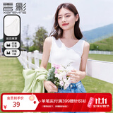香影（xiangying）吊带背心女内搭2026夏季新款打底衫修身显瘦前后两穿白色上衣 白色 均码