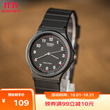 卡西欧（CASIO）小黑表男女表中性学生公务员考试中高考可用石英表MQ-24-1B