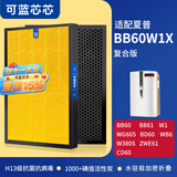 可蓝芯芯适配夏普Sharp空气净化器过滤网滤芯 FZ-BB60W1X适配BB60/Z380S