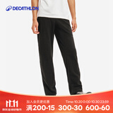 迪卡侬（DECATHLON）抓绒裤户外秋冬男女保暖裤内胆绒裤运动加绒秋裤直筒裤裤子 男款-黑色（新老款随机发货） XL