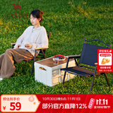 骆驼户外露营折叠椅便携式靠背写生躺椅野营钓鱼凳美术生椅子克米特椅 黑色-钢管椅架-承重120KG-1J722C7586M