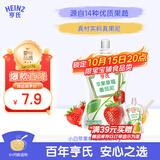 亨氏（Heinz）宝宝婴幼儿辅食零食超金苹果草莓番茄佐餐泥果泥78g 6个月+